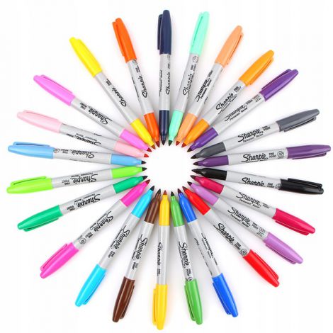 Markery permanentne Sharpie Fine, 24 kolory - 4